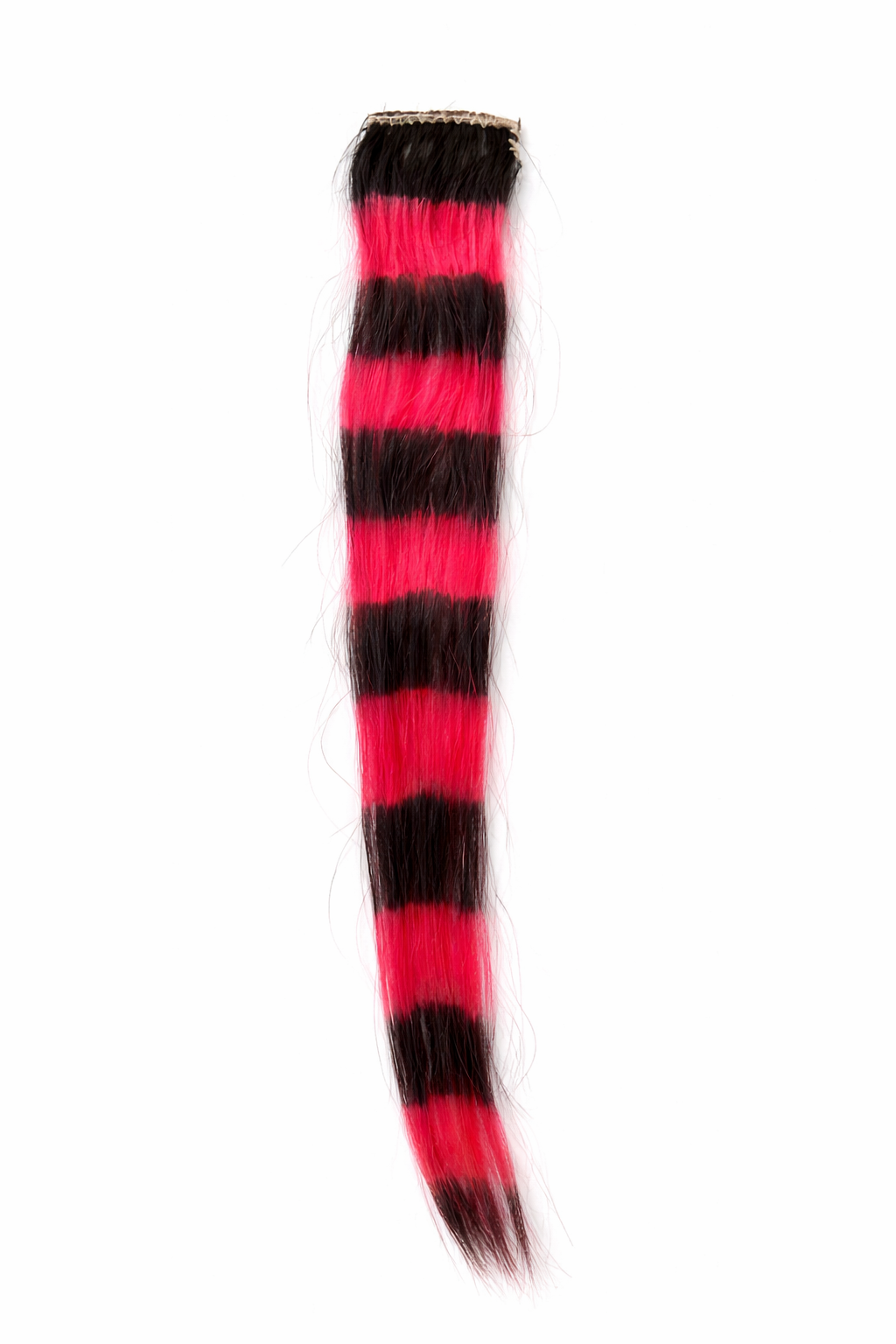 Raccoon Haarsträhne zum Anclipsen, mehrfarbig — handgefertigte Clip-Extensions
