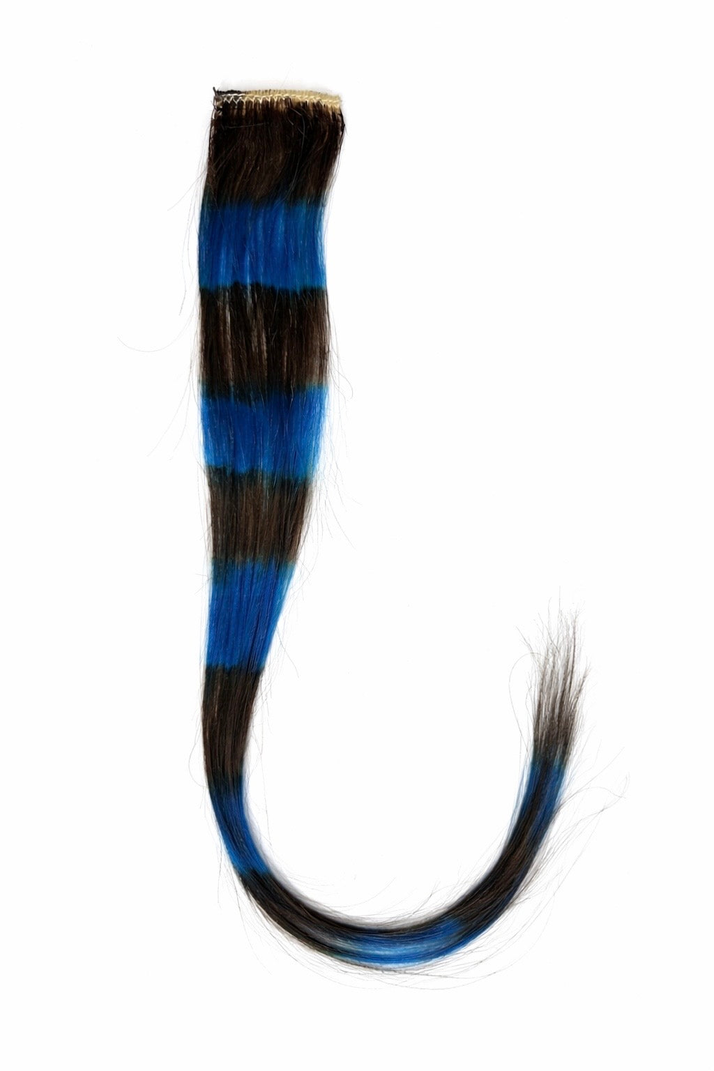 Raccoon Haarsträhne zum Anclipsen, mehrfarbig — handgefertigte Clip-Extensions
