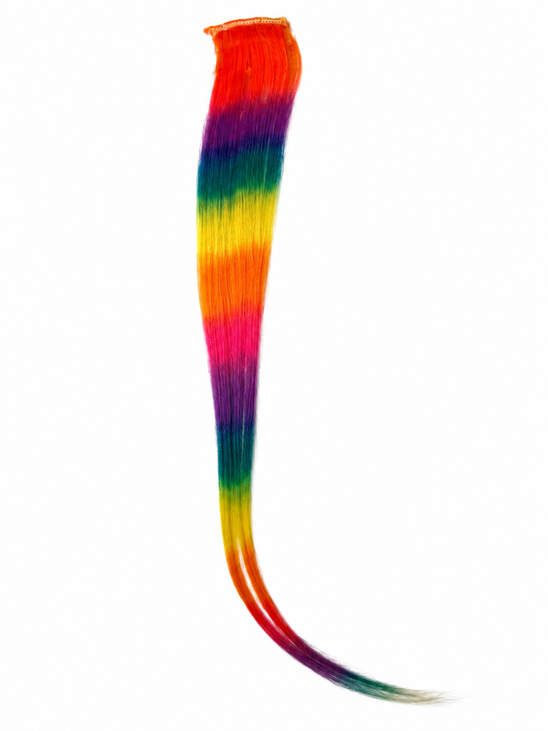 Mèches clipsables Multicolore - arc en ciel